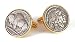 JJ Weston Buffalo Nickel American Coin Cufflinks with Presentation box. Made in the USA