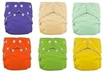 Hot Sale Fuzzi Bunz One Size Cloth Diapers 6 Pack Gender Neutral Colors