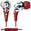 iLuv iEP505RED Premium Hi-Fi Earphones with Volume Control - Red