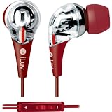 iLuv iEP505RED Premium Hi-Fi Earphones with Volume Control - Red