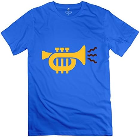 Trumpet-voice-music-instrument Royal Blue Men Short Sleeve T-Shirts XS