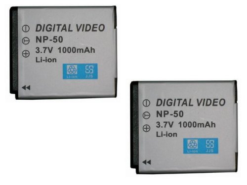 【2個セット】フジフィルム FinePix F50fdの  NP-50  対応バッテリー