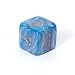 Chessex Mother of Pearl 16mm d6 Dice with numbers, Blue with silver