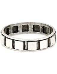 Low Luv by Erin Wasson Raised Squares Bangle Bracelet In Silver