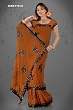 Alaknanda Mastard Georgette Designer Party Wear Sari saree