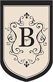 Monogram Applique Garden Flag - Family Initial B