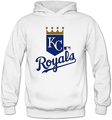 SHFL Women's Kansas City Royals MLB Classic Team Logo Hoodie Sweatshirts White M