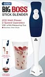 Big Boss 200 Watt Power 2-Speed Operation immersion Hand-Stick Blender/mixer with a Mix/Measuring Cup