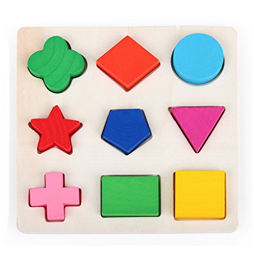 Little star Baby Wooden Learning Geometry Educational Toy Puzzle