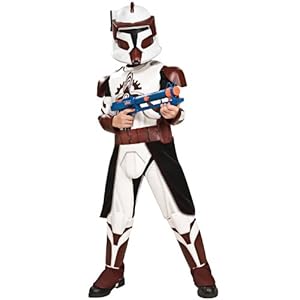 Star Wars Clone Wars Clone Trooper Child's Deluxe Commander Fox Costume, Medium