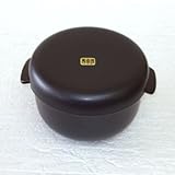 おひつ　セラミック　２合用　黒マット　電子レンジ可　直火可　万古焼