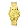 Seiko Mens SNKK20K1S Stainless-Steel Analog with Gold Dial Watch