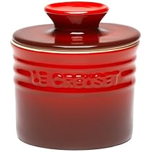 Le Creuset Stoneware Butter Crock, Cherry