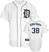 Jeremy Bonderman Jersey: Adult 2010 Majestic Home White Replica #38 Detroit Tigers Jersey