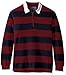 Dockers Men's Big and Tall Classic Wide Stripe Long Sleeve Sueded Jersey Rugby