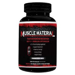 Muscle Material 7 in 1 Muscle Building D Aspartic Acid Creatine HCL Formula , 120ct W/Ursolic Acid and Creatine Phosphate