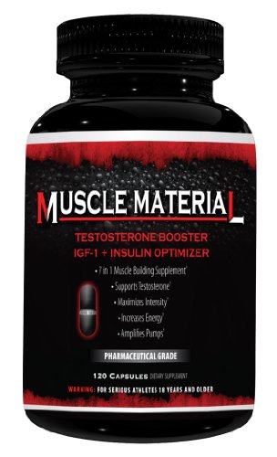 Muscle Material 7 in 1 Muscle Building D Aspartic<br />Acid Creatine HCL Formula , 120ct W/Ursolic Acid and Creatine Phosphate