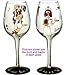 Bottom's Up 15-Ounce TLC 2 Handpainted Wine Glass