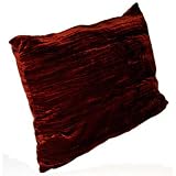Soft Crushed Velour Filled Cushion 60 x 43cm Terracotta