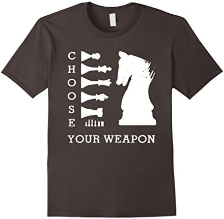 Men's Choose Your Weapon Chess Lover Gift Tee Chess Shirt T Shirts XL Asphalt