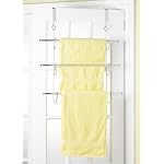 Chrome 3 Tier Over Door Towel Rail