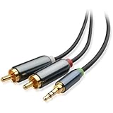 Cable Matters Gold Plated 3.5mm to 2RCA Stereo Audio Cable 3 Feet