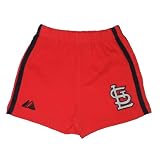 MLB St. Louis Cardinals Baby / Infant Comfortable Fit Cotton Shorts with Embroidered Logo - Red (Size: 6/9)