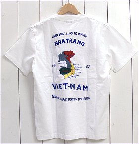 (テーラートウヨウ)Tailor Toyo 半袖スカベトナムTシャツ「VIET-NAM」