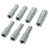 Silverline 196513 Metric Hex Deep Socket Set 1 2'' Square Drive 7 Piece 10-19mm