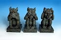 3 Hear See Speak NO EVIL GARGOYLE Garden FIGURINES
