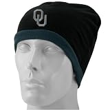 Top of the World Oklahoma Sooners Black Peaks Fleece Beanie