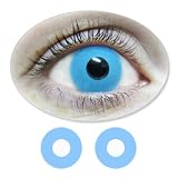 Ice Crystal Blue Eyes Motif Lenses from BIONORA 1 Year use including Lens Case