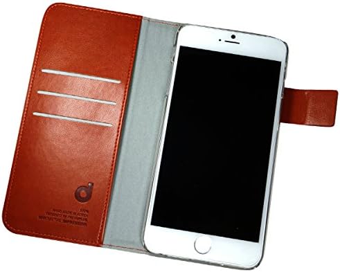 iPhone6s / 6 Plus Wallet Flip Diary Case, Apple iPhone 6 /6s Plus Textured Leather Folio Cover with ID / Credit Card & Cash Slots, 3 Colors (Maroon)