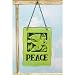 Fused Glass Peace Wall Hanging Case Pack 4