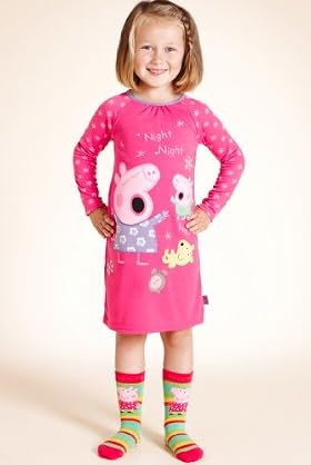 Younger Girls' Peppa Pig Sequin Nightdress