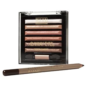 Milani Runway Eyes Fashion Shadows with Eye Liner Pencil Designer Browns / Dark Brown