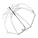 Remedios Automatic Open Transparent Clear Bubble Dome Umbrella with Black Trim