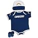 Chargers Reebok Infants NFL 3 pc Tm Bodysuit,boot
