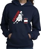 Barrel Racing Chasing the Cans Horse & Rider Navy Hoodie