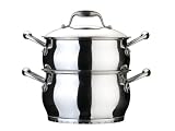 BergHOFF - 1102160 - Ustensiles de cuisson - Zeno - Faitout avec insert vapeur 20 cm - 3,8L