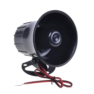 BestDealUSA Super Power Electronic Wired Alarm Siren Horn for Home Alarm System