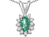 1.15 cttw Genuine Emerald Pendant LIFETIME WARRANTY