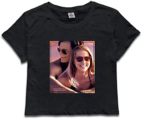 Custom Woman Film Love Story Poster Cotton Crop Top Size M Black
