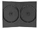 50 DVD CD Hüllen slim 9mm black