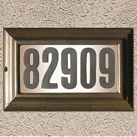Qualarc Edgewood Lighted Address Plaque by 