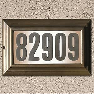 Qualarc Edgewood Lighted Address Plaque by 
