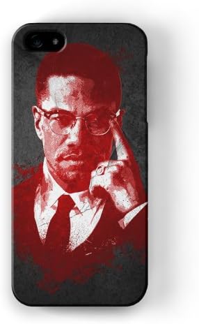Malcolm X Full Wrap High Quality 3D Printed Case, Snap-On Protective Hard Back Cover for Apple® iPhone 5 / 5s by DevilleArt