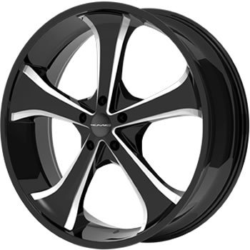 KMC KM680 20x8.5 Black Wheel / Rim 6x5.5 with a 15mm Offset and a 106.25 Hub Bore. Partnumber KM68028568315
