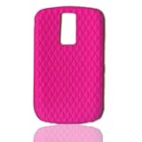 CellAllure Silicone Protector with Stones for BlackBerry 9000 (Pink)