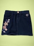 Gap Embroidered Mini Skirt Dark Wash